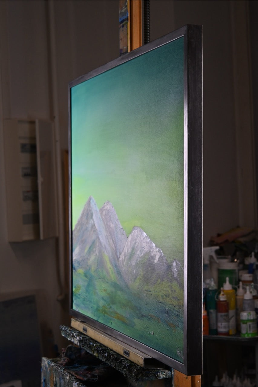 Berge im Grünen Licht