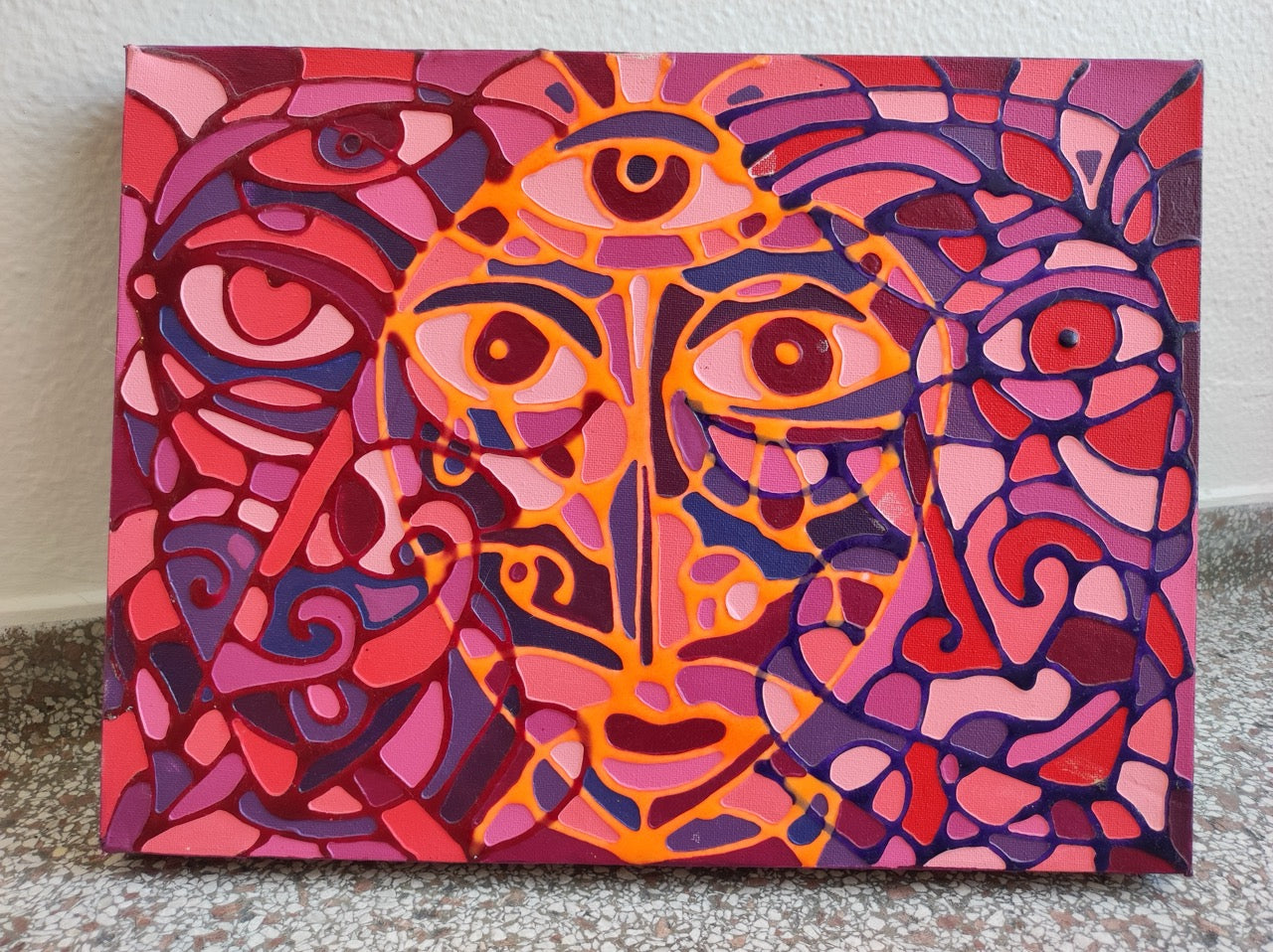 Leuchtendes Gesicht
