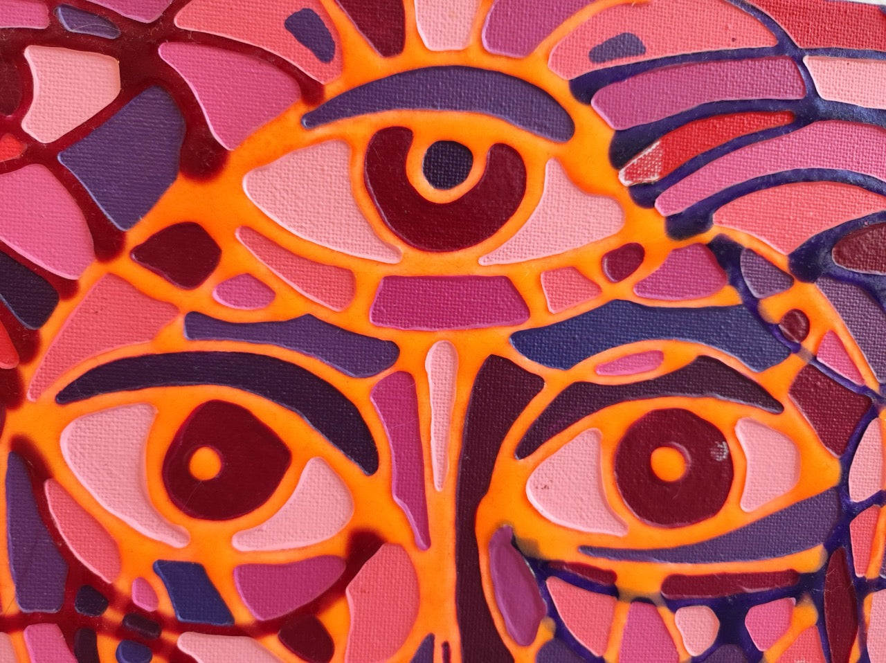 Leuchtendes Gesicht