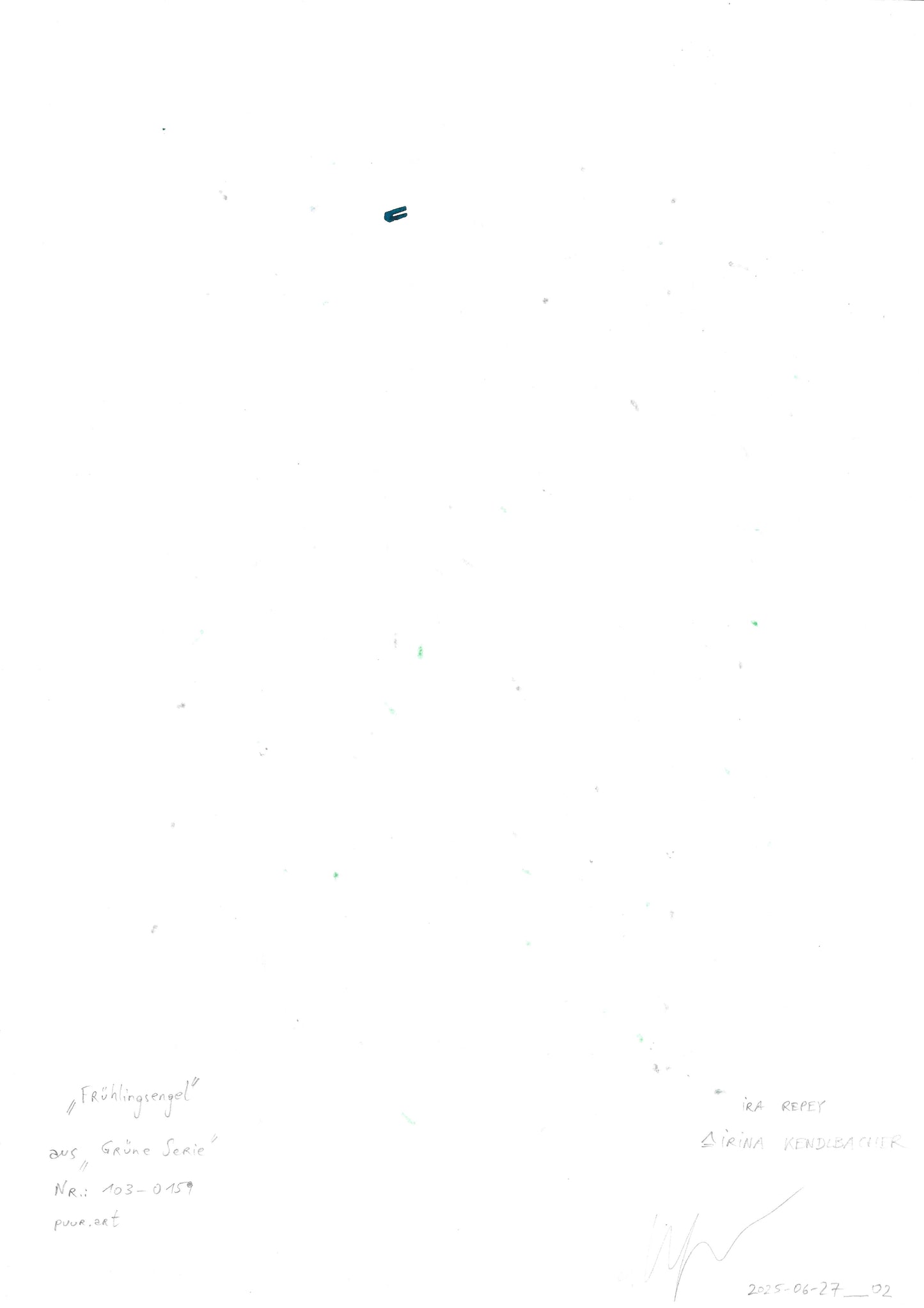 "Frühlingsengel " aus "Grüne Serie"