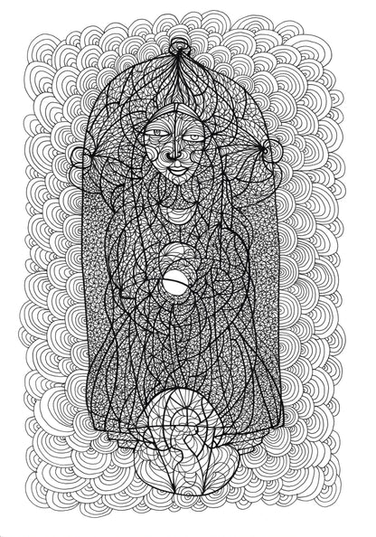 "Weibliche Aura" aus "Schwarzweisse Serie"