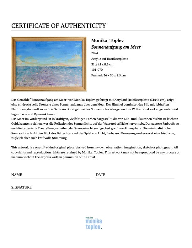 Sonnenaufgang am Meer