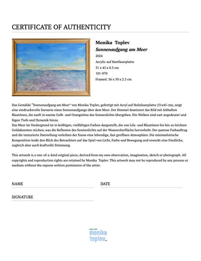 Sonnenaufgang am Meer