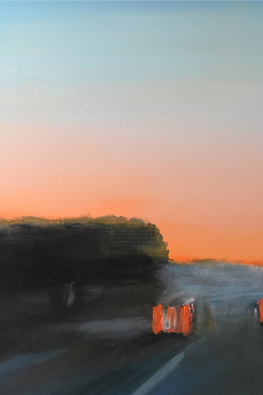 Sonnenuntergang an der Westautobahn