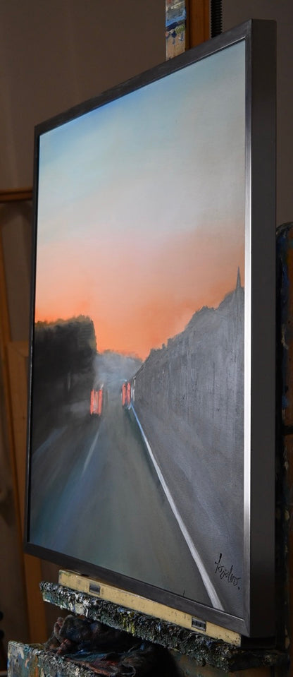 Sonnenuntergang an der Westautobahn