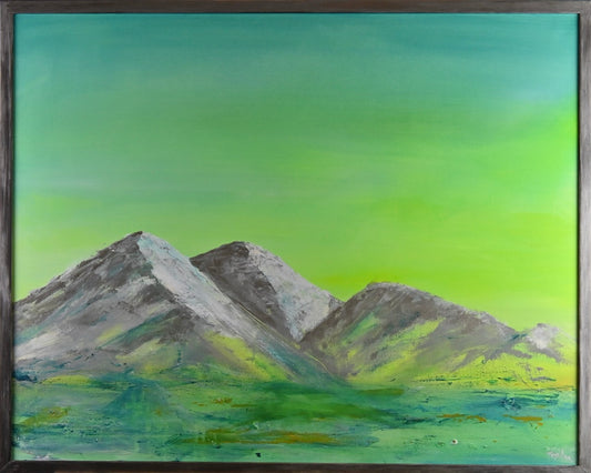 Berge im Grünen Licht