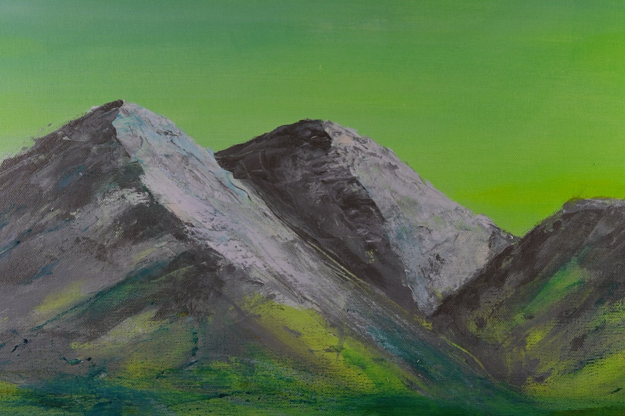 Berge im Grünen Licht