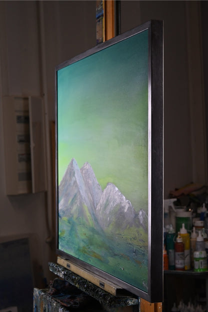 Berge im Grünen Licht