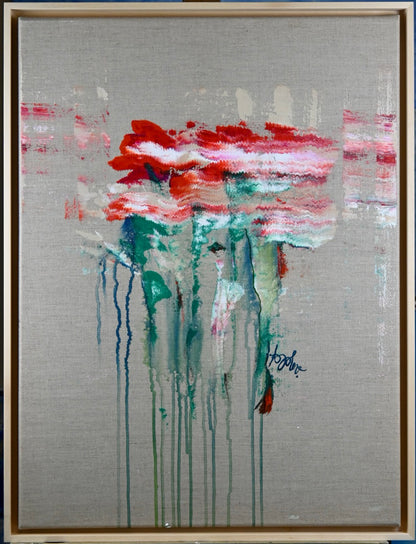 Flowers, red, white, and red