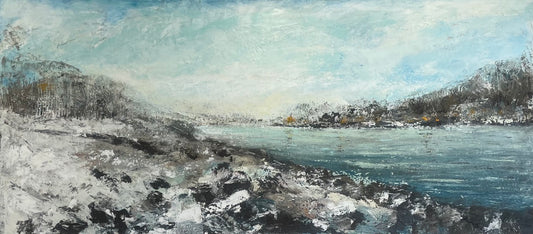 An der Saalach im Winter