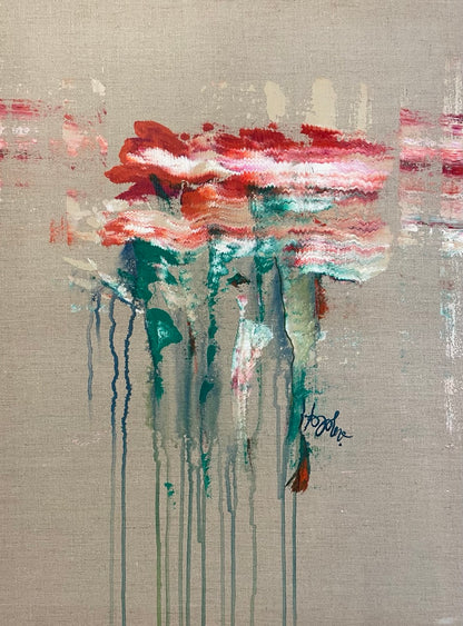 Flowers, red, white, and red