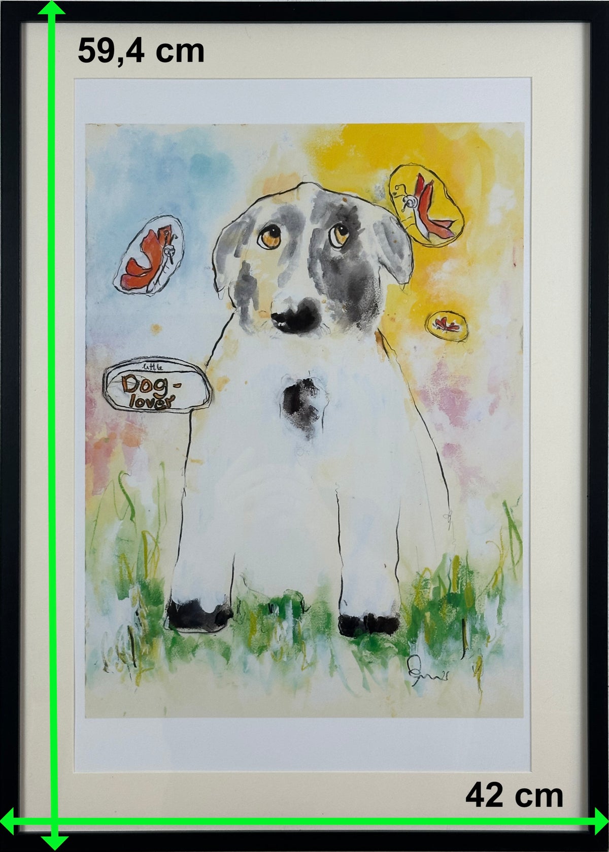DogLover (A2 Druck in Rahmen)