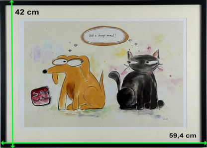 what a strange animal (A2 Druck in Rahmen)