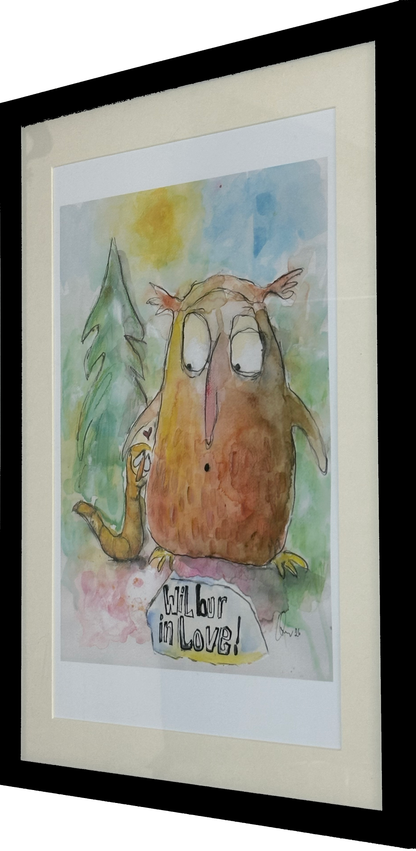 Wilbur in Love (A2 Druck in Rahmen)