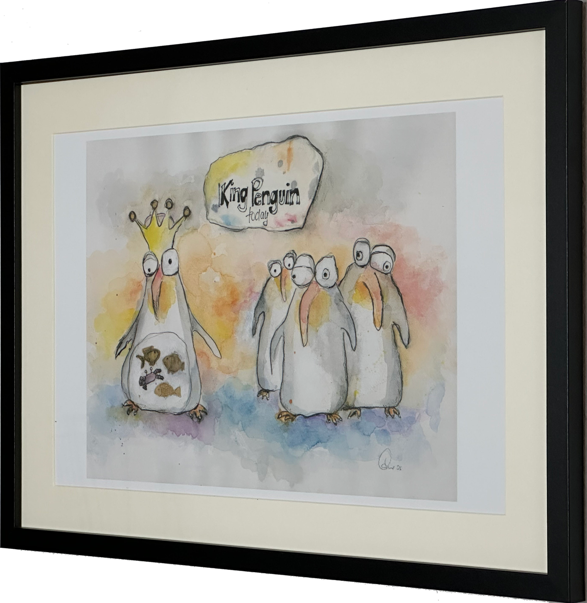 King Penguin (A2 Druck in Rahmen)