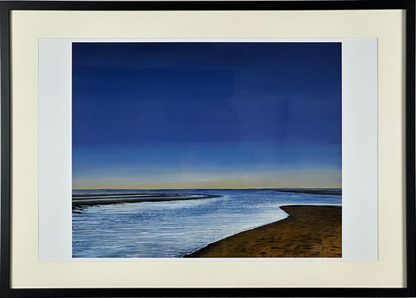 Strand am Morgen (A2 Druck in Rahmen)