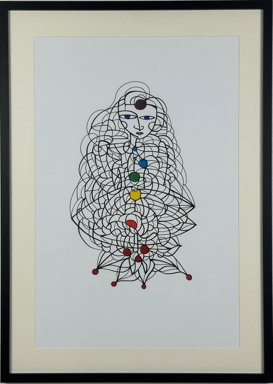 Chakra 01 (A2 Druck in Rahmen)