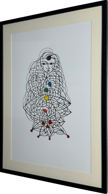 Chakra 01 (A2 Druck in Rahmen)