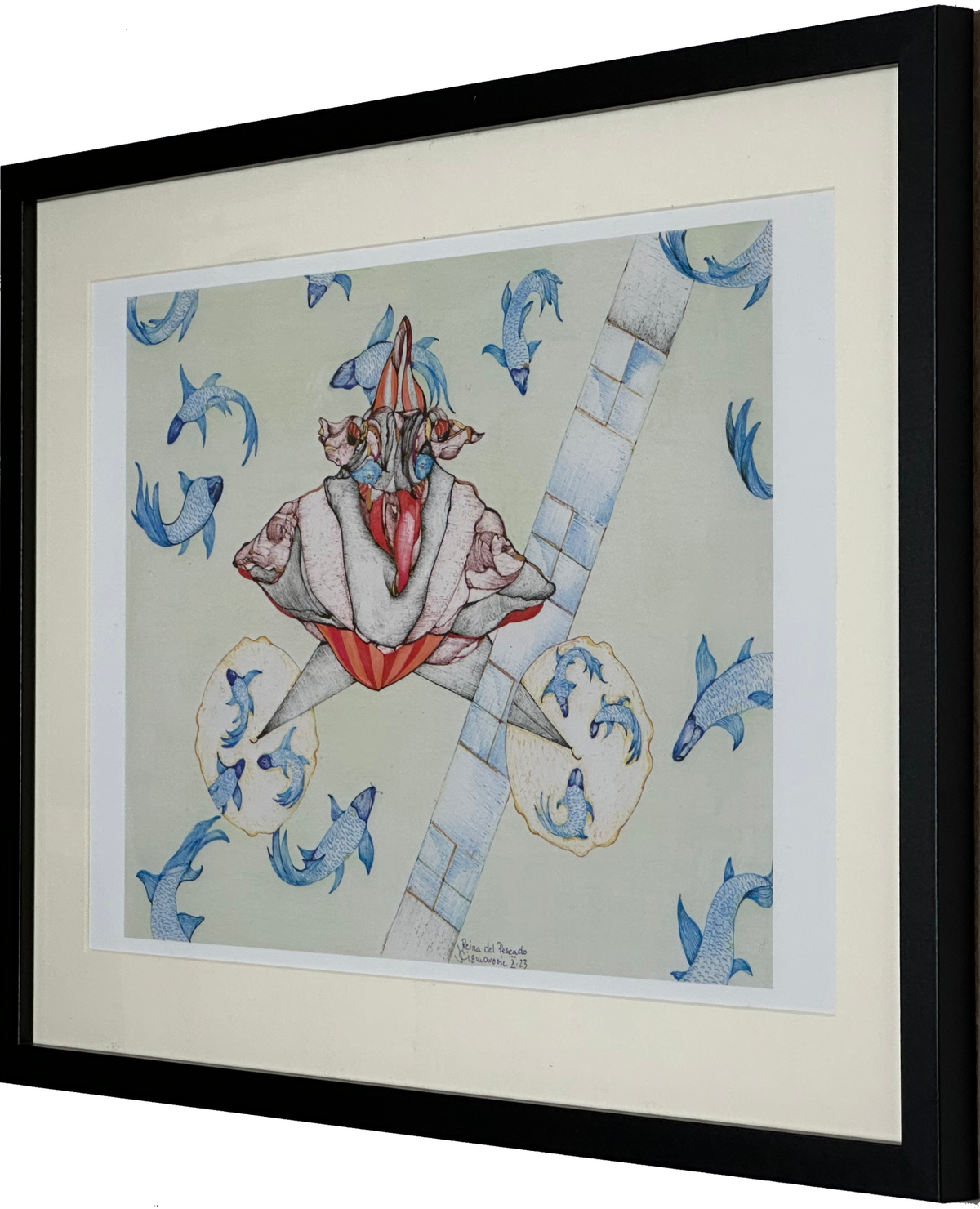 Reina del Pescado (A2 Druck in Rahmen)