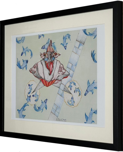 Reina del Pescado (A2 Druck in Rahmen)