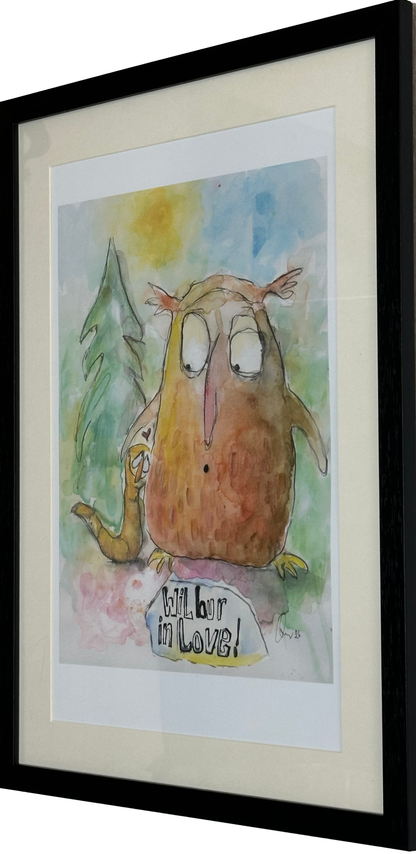 Wilbur in Love (A3 Druck in Rahmen)