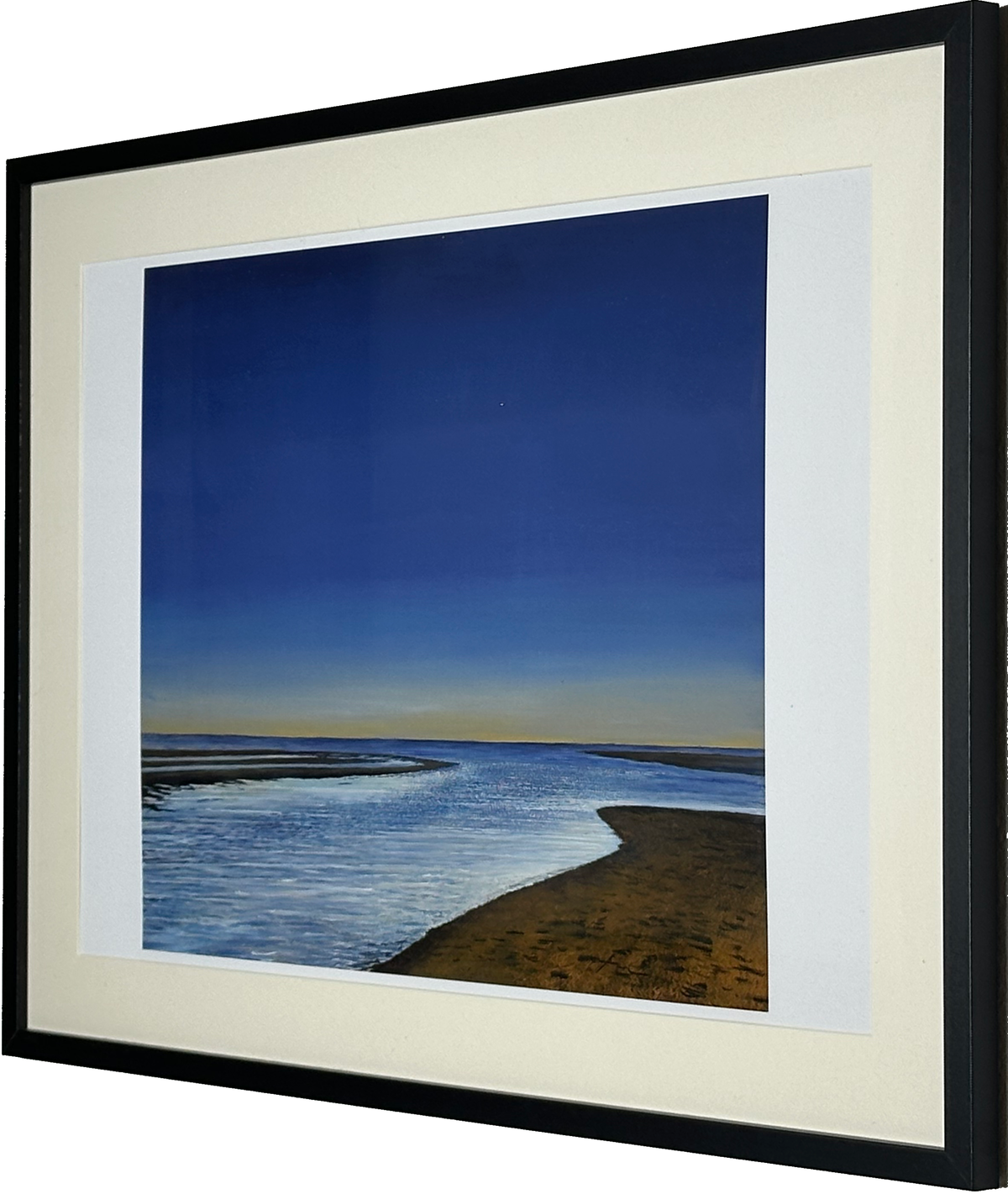 Strand am Morgen (A3 Druck in Rahmen)