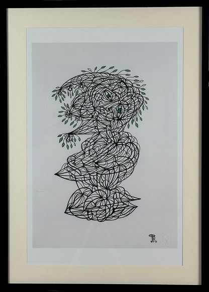 Das Erwachen der Knospen (A3 Druck in Rahmen)