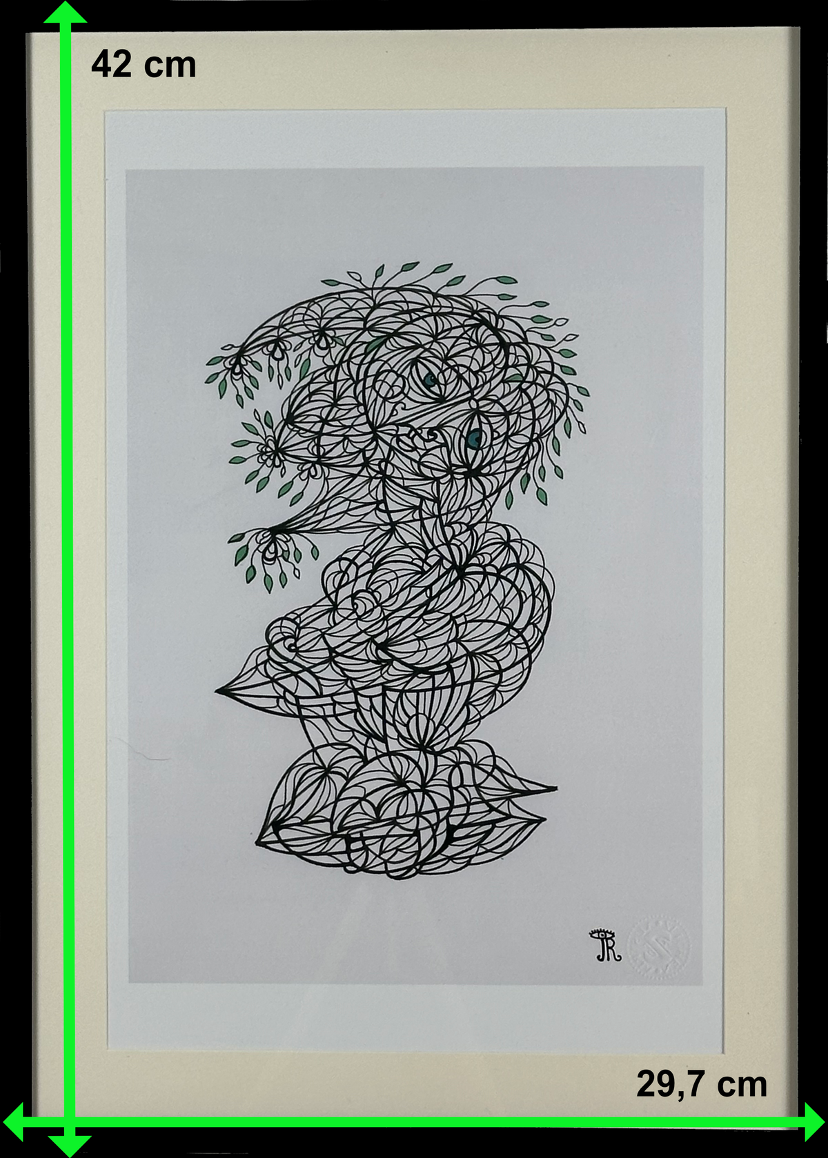Das Erwachen der Knospen (A3 Druck in Rahmen)