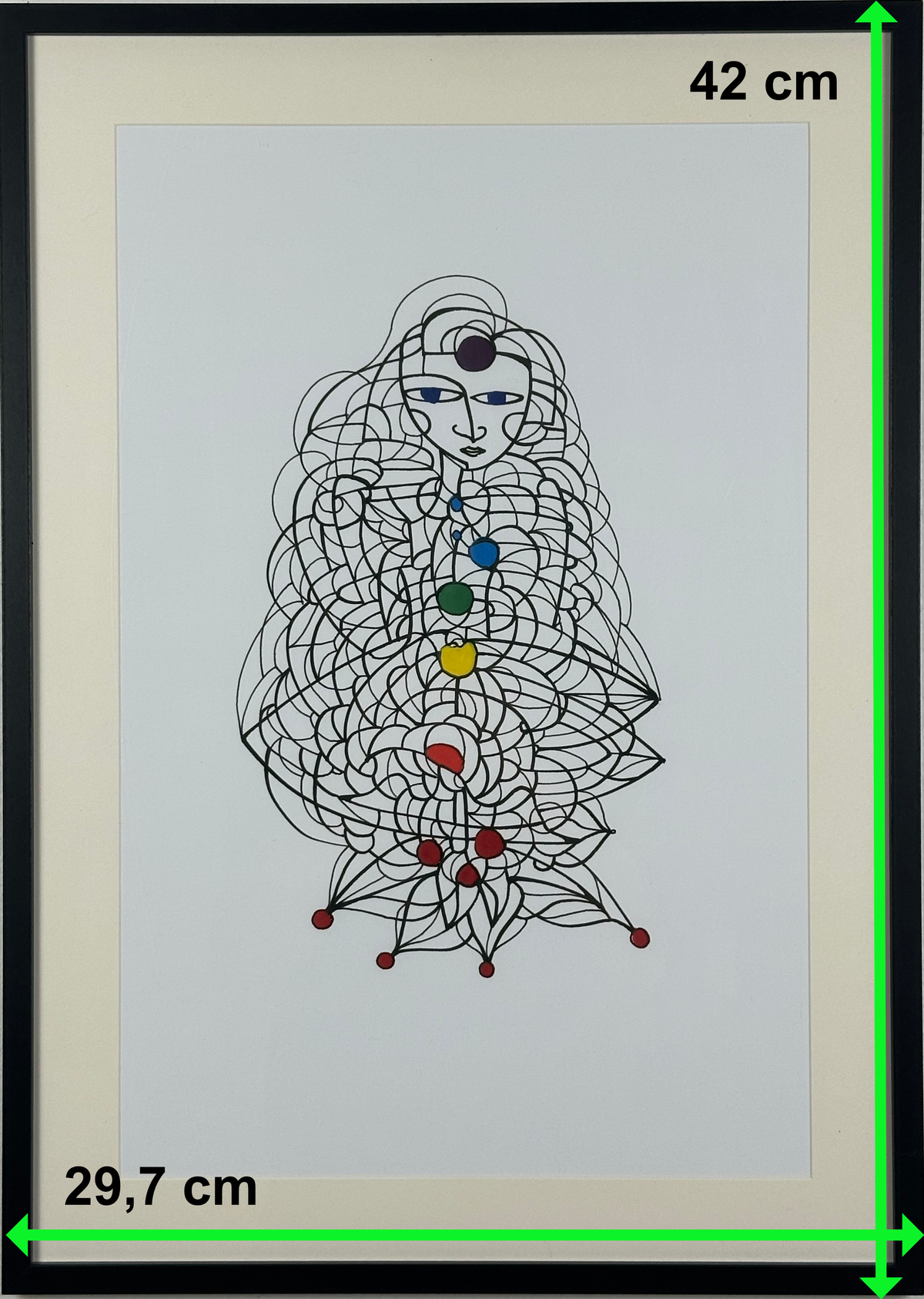 Chakra 01 (A3 Druck in Rahmen)
