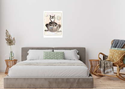 Franky war heute fischen (A2 Poster)