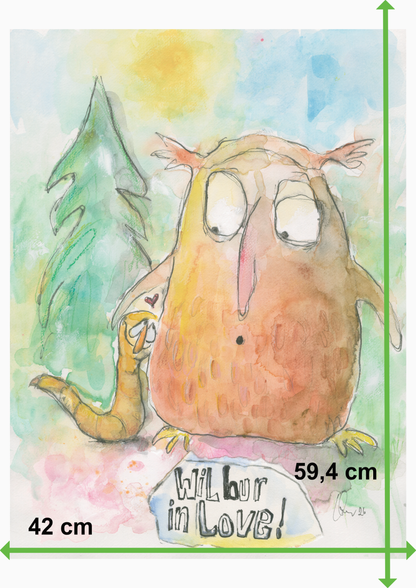 Wilbur in Love (A2 Poster)
