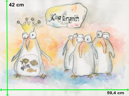 King Penguin (A2 Poster)