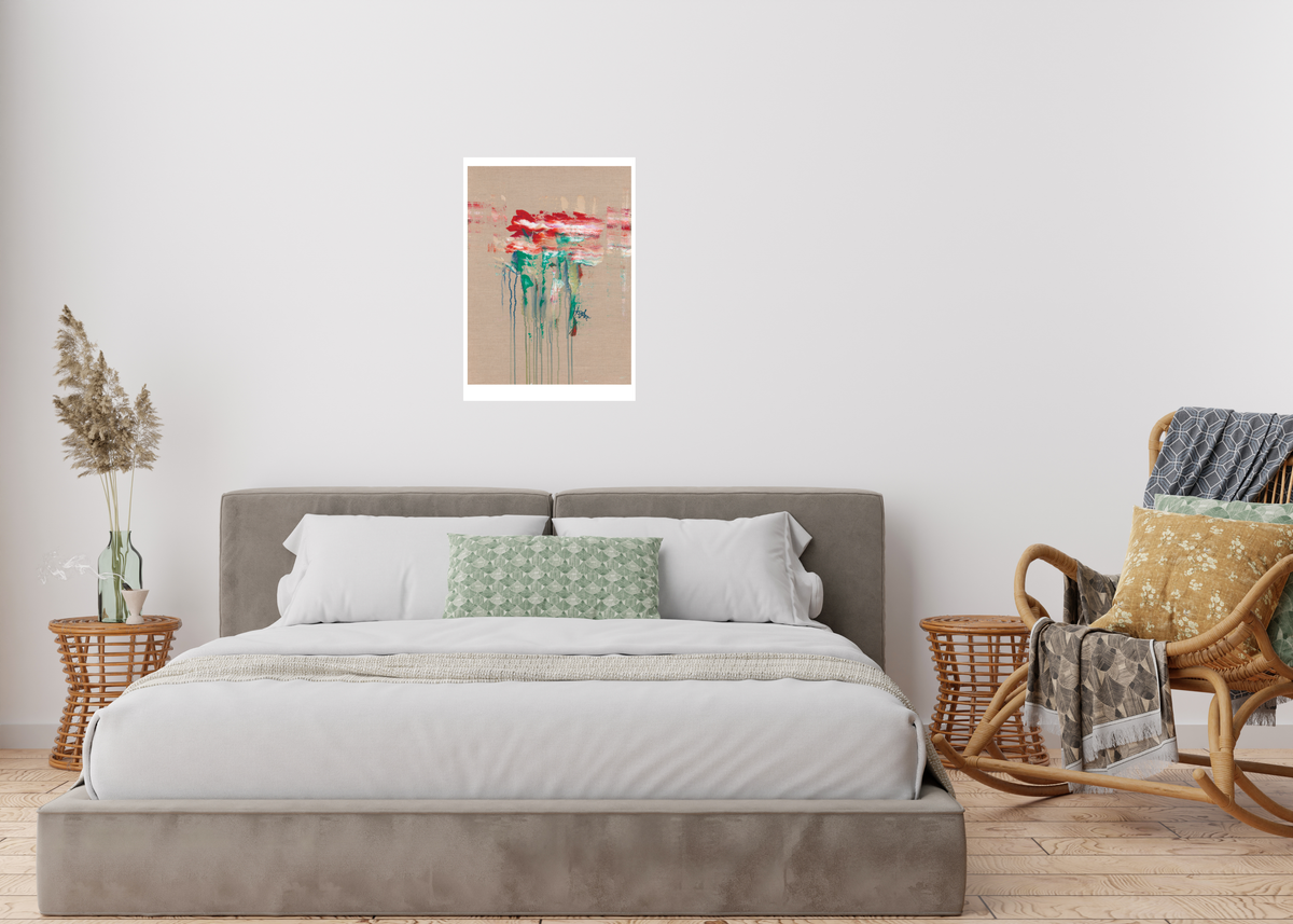 Flowers, red, white, and red (A2 Poster)
