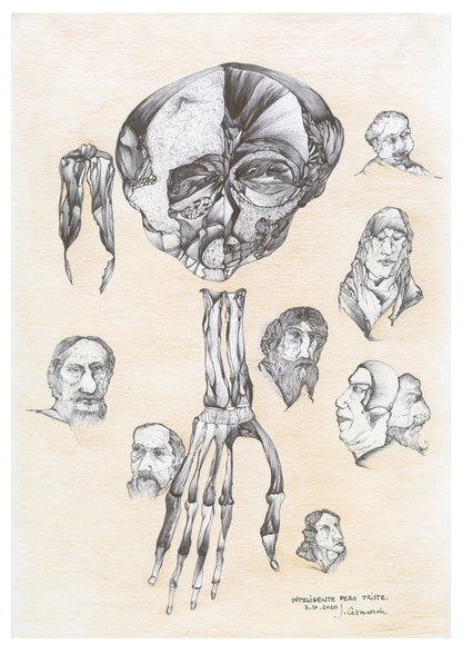 Inteligente Pero Triste (A2 Poster)